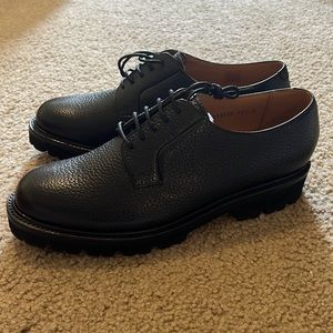 Grenson Melvin black pebbled brogue dress shoes chunky us 11.5 US 10.5 UK